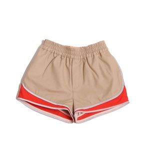 Stylish Kids Tan and Red Shorts